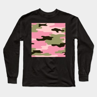 Sweet Pink Camo Long Sleeve T-Shirt